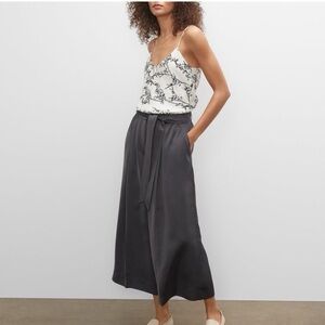 Club Monaco Kora Wide Leg Satin Trousers